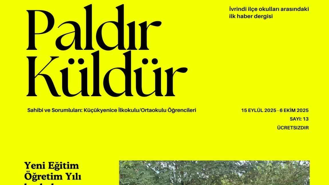 Paldır Küldür 13. Sayı